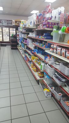 Inside an E&A Grocery store aisle